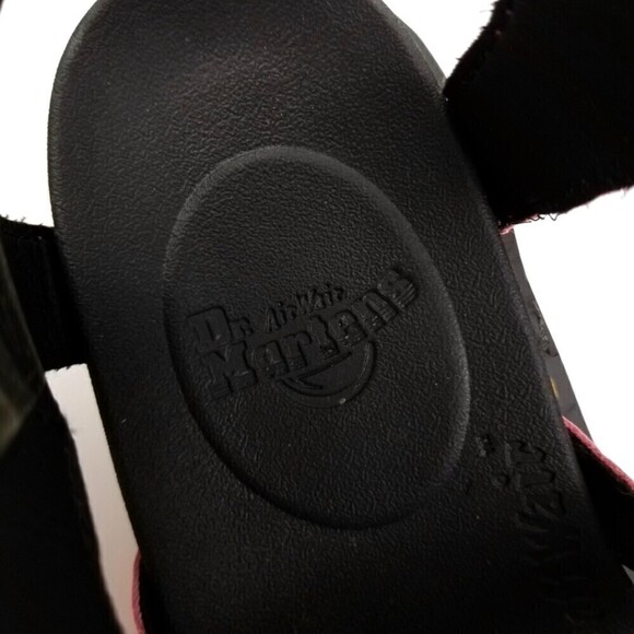 RARE Dr. Martens Pink Lemonade Hydro Leather Strap Sandals - Picture 11 of 11